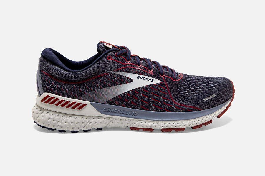 Brooks Adrenaline Gts 21 Road Löparskor Herr - Svarta/Silver - 9472-MNPUW